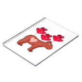 Carnet Capybara Hearts Love (Côté gauche)