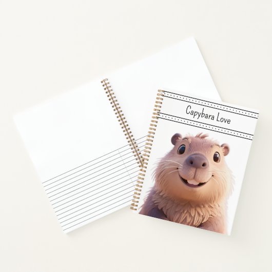 Carnet Capybara Love (Intérieur)