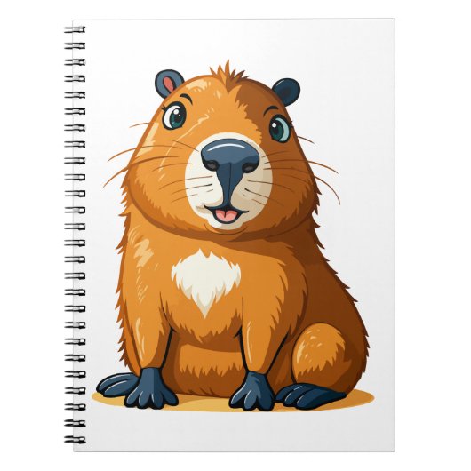 Carnet Capybara mignon (Devant)