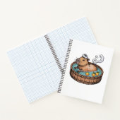 Carnet Capybara Pixel Art Zen Bain Chaud Cozy (Intérieur)