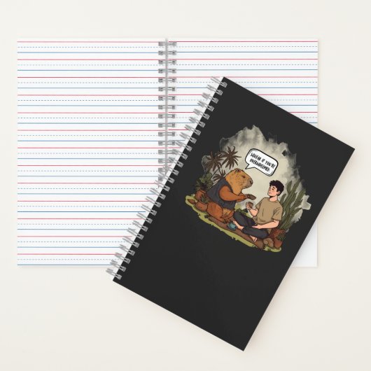 Carnet Capybara Therapy Time Squeak Si vous êtes submergé (À l'intérieur)