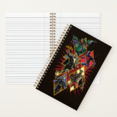 Carnet Caractère Adam noir Diamètre Burst Graphic (À l'intérieur)