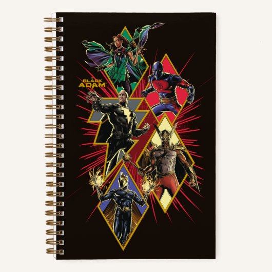 Carnet Caractère Adam noir Diamètre Burst Graphic (Recto)