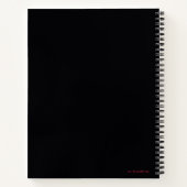 Carnet Caractères Adam Noir En Grandes Tailles Graphique (Dos)