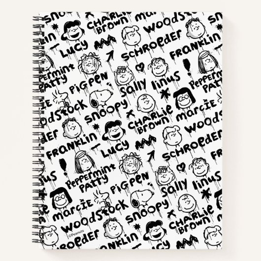 Carnet Caractères arachide Motif Graffiti (Devant)