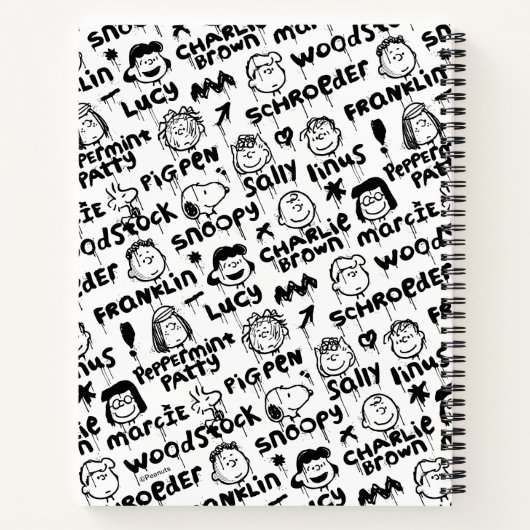 Carnet Caractères arachide Motif Graffiti (Dos)