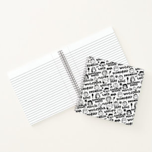 Carnet Caractères arachide Motif Graffiti