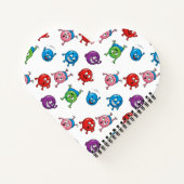 Carnet Caractères circulaires colorés (Dos)