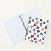 Carnet Caractères circulaires colorés (Intérieur)