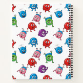 Carnet Caractères circulaires colorés (Dos)