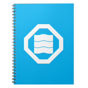 Carnet Caractères kanji en forme d'onde pour trois sur pl