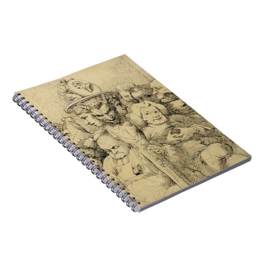 Carnet Caractères littéraires assemblés autour du (Côté Droit)