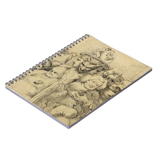 Carnet Caractères littéraires assemblés autour du (Côté gauche)