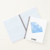 Carnet Carat diamant bleu brillant (Intérieur)