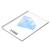 Carnet Carat diamant bleu brillant (Côté gauche)