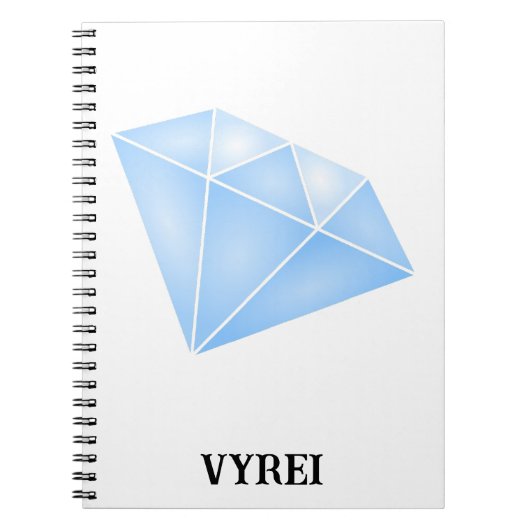 Carnet Carat diamant bleu brillant (Devant)