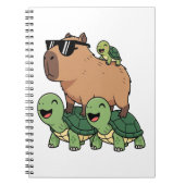Carnet Caravane de tortue Capybara, Funny Capybara (Devant)