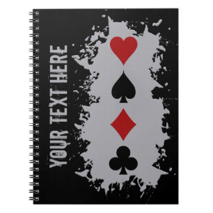 Carnet Card Splash custom notebook