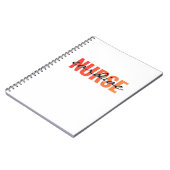 Carnet Cardiac Nurse Typography Design (Côté gauche)