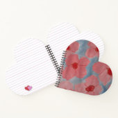 Carnet cardiaque des fleurs rose bonbon (Intérieur)