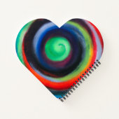 Carnet cardiaque en spirale colorée (Dos)
