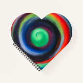 Carnet cardiaque en spirale colorée (Devant)