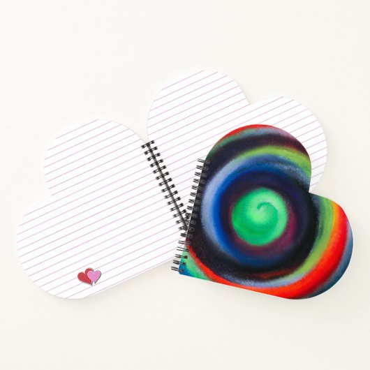 Carnet cardiaque en spirale colorée (Intérieur)