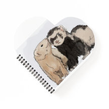 carnet cardiaque "Ferret Kisses"