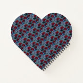 Carnet cardiaque Red Daisies (Dos)