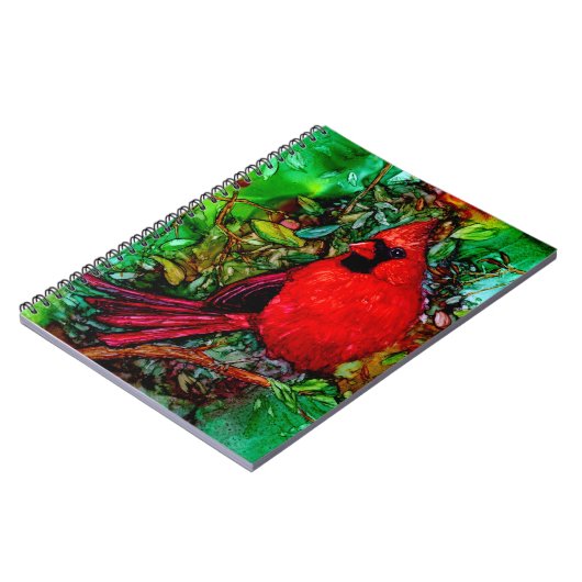 Carnet Cardinal dans l'arbre (Côté gauche)