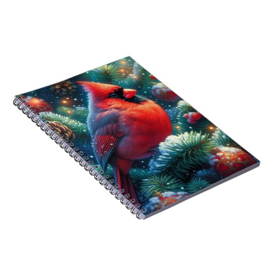 Carnet Cardinal de Noël/hiver (Côté Droit)