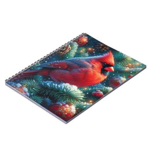 Carnet Cardinal de Noël/hiver (Côté gauche)