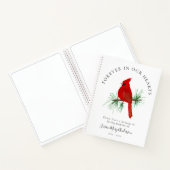 Carnet Cardinal Forever in Our Hearts Funeral Guest Book (Intérieur)