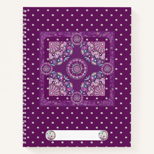 Carnet Cardinal Red Rosace (Devant)