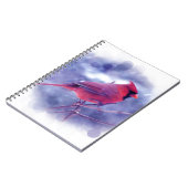 Carnet Cardinal rouge au Blizzard (Côté gauche)