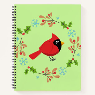 Carnet Cardinal Rouge Cardinal Cardinal aux Fleurs