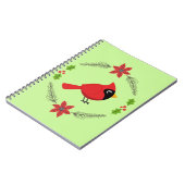 Carnet Cardinal Rouge Cardinal Cardinal aux Fleurs (Côté gauche)