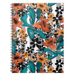 Carnet Caricature abstraite brillante sans couture parter
