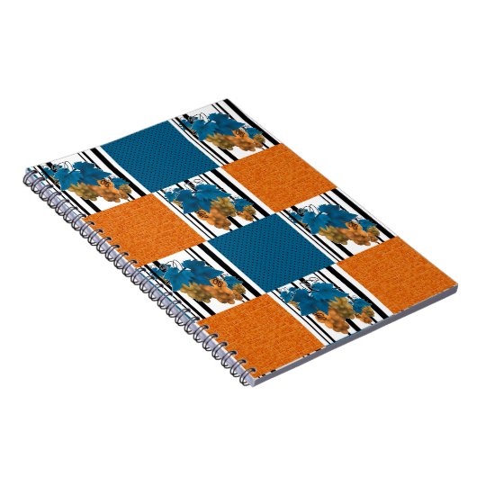 Carnet Caricature abstraite sans couture ligne rayée de p (Côté Droit)