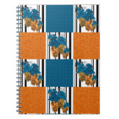 Carnet Caricature abstraite sans couture ligne rayée de p (Devant)