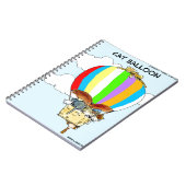 Carnet Caricature amusante des chats volants (Côté gauche)