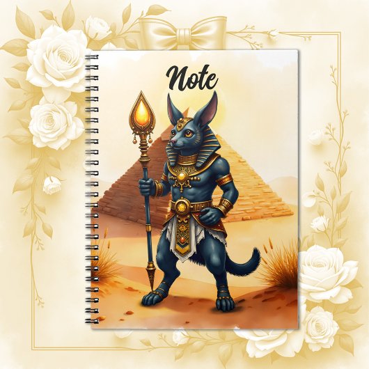 Carnet Caricature Anubis - Dieu égyptien de l'après-vie