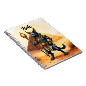 Carnet Caricature Anubis - Dieu égyptien de l'après-vie (Côté Droit)