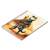 Carnet Caricature Anubis - Dieu égyptien de l'après-vie (Côté gauche)