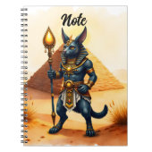 Carnet Caricature Anubis - Dieu égyptien de l'après-vie (Devant)