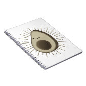 Carnet Caricature Cute Avocado De Style Vintage (Côté Droit)