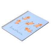 Carnet Caricature de cacahuètes joyeux sautillant (Côté gauche)