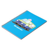 Carnet Caricature de camion de glace joli (Côté gauche)