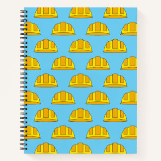 Carnet Caricature de Casquette dur jaune