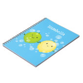 Carnet Caricature de chaux de citron joyeux (Côté gauche)